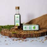 Hillpure Organic Cold Pressed Himalayan Hemp Seed Oil for hair growth, skin care, face, For External Use & Stunning Youthful Looks (65 ml, Glass Bottle, Pack of 2))