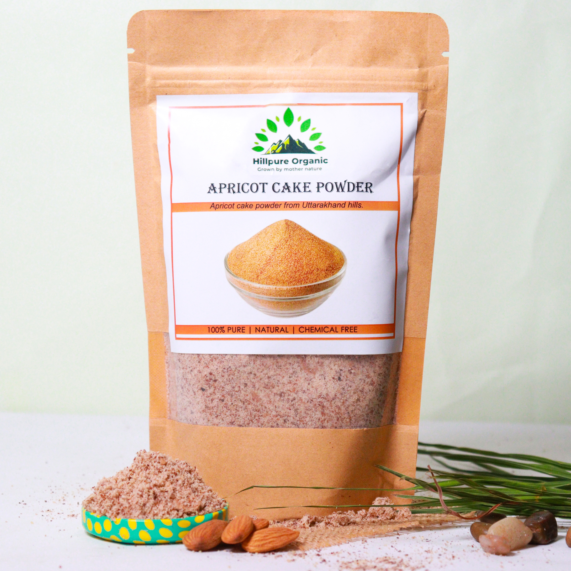 Apricot cake powder